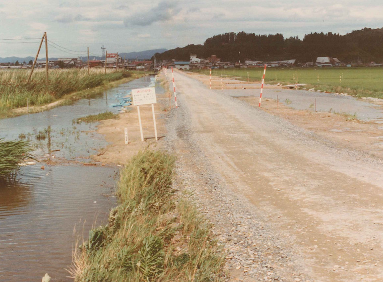 軟弱地盤での道路と弁天橋の整備