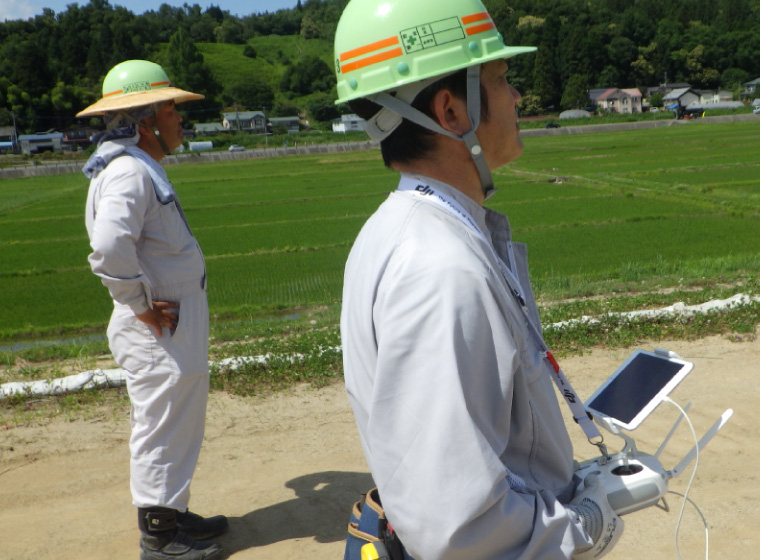 開田地区改良舗装工事